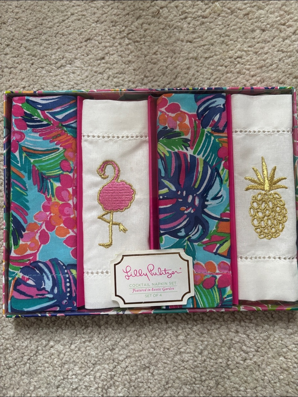 NIB Lilly Pulitzer Cocktail Napkin Set